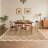 Machine Washable Rug Modern Scalloped Rug Non Slip, Neutral Indoor Carpet, Soft Non Shedding Floor Covering, Low Pile Thin Foldable Printed Mats for Living Room Bedroom Nursery-189338493
