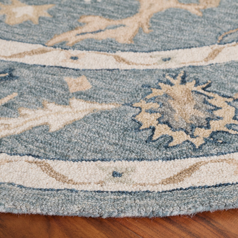 Metro Hand Tufted Wool Oriental Rug, Round 6'