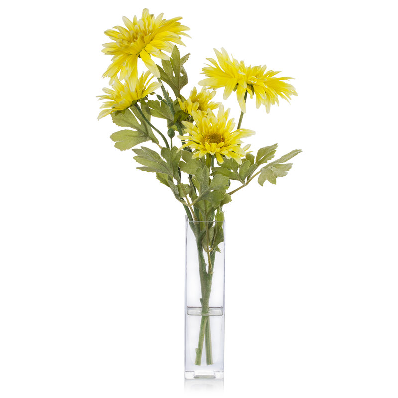 Bouquet de marguerites dans un vase, Jaune