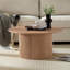 Round wooden coffee table-1559270104