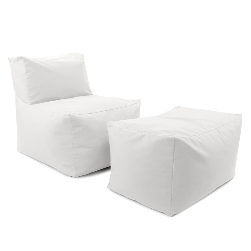 Pouf d'extérieur Berlioz, sable marin, Beige