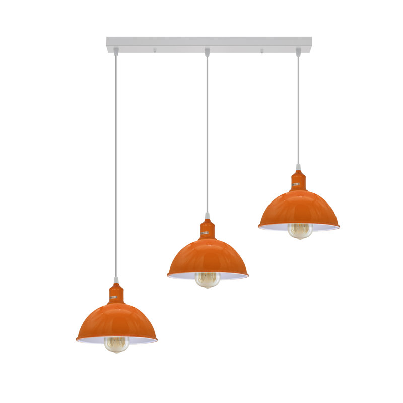 Labeeb 3 - Light Kitchen Island Pendant, Orange