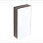 Armoire de toilette 14 po avec rangement, armoire à pharmacie murale avec porte miroir, tablettes en verre réglables, contreplaqué