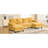U-Shaped Sectional Sofa 103.5" Chenille Fabric Couch With Dual Chaise Lounges, Storage Pockets And Armrest Pillows For Living Room-1516937231