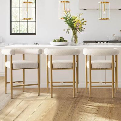 Tabouret de bar 24 po avec accoudoirs 24 po (ensemble de 3)