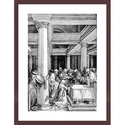 «The Présentation in the Temple» par Albrecht Dürer, impression giclée sur cadre