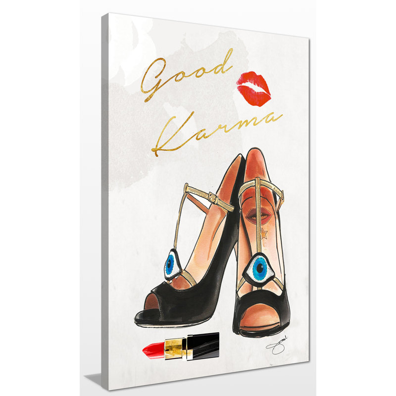 « good karma », impression, H 60 po x l 36 po x P 1,5 po, Toile tendue