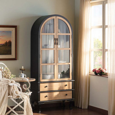 French Country Style Display Cabinet
