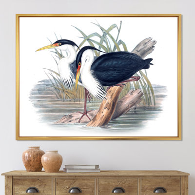 Vie d'oiseau rétro II - peinture sur toile