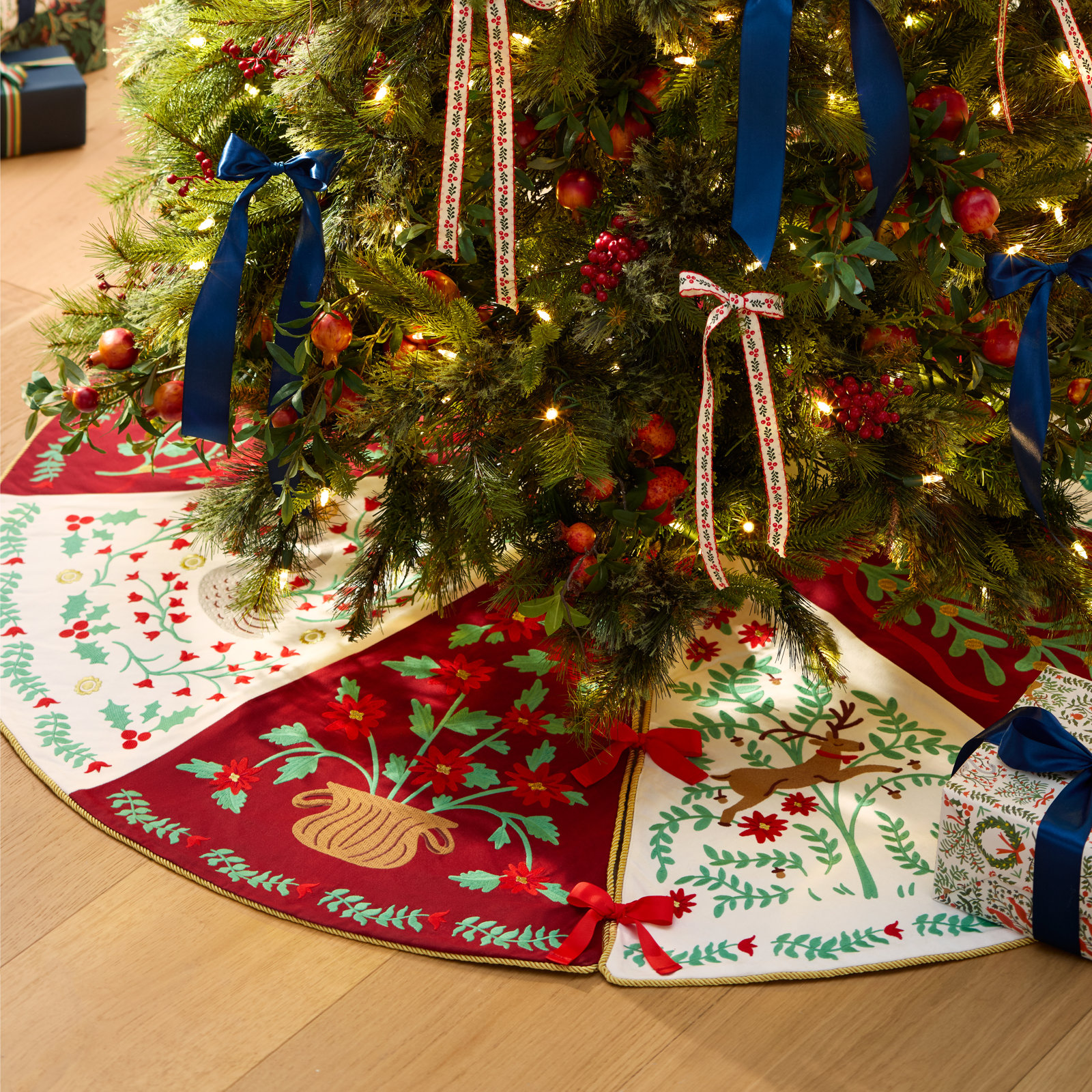 Embroidered Tree Skirt