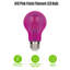 Ampoules DEL à filament omnidirectionnel A19 roses, 4,5 W (équivalent 40 W), culot moyen (E26), lot de 2-134877178-134877179