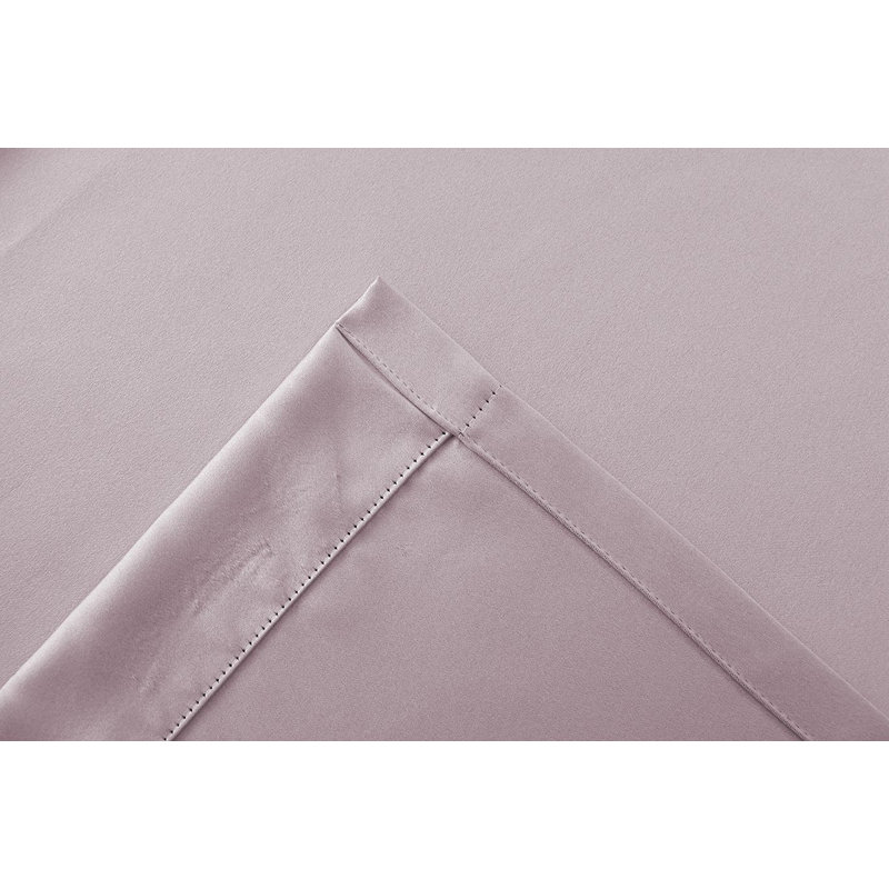 Rideau simple obscurcissant avec œillets Grommet, L 52 po x L 84 po, Rose