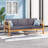 Adelayda Acacia Wood 3-Seater Sofa-1546503466
