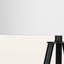 Liese 63"H Floor Lamp, Black Metal & Ivory / Cream Shade