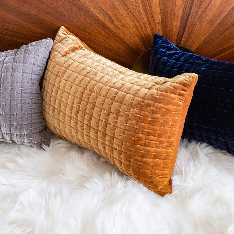 Layla Rectangular Pillow Cover & Insert, Mustard