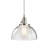 Kichler Avery 1-Light Brushed Nickel Pendant with Clear Seeded Glass Shade-776102982