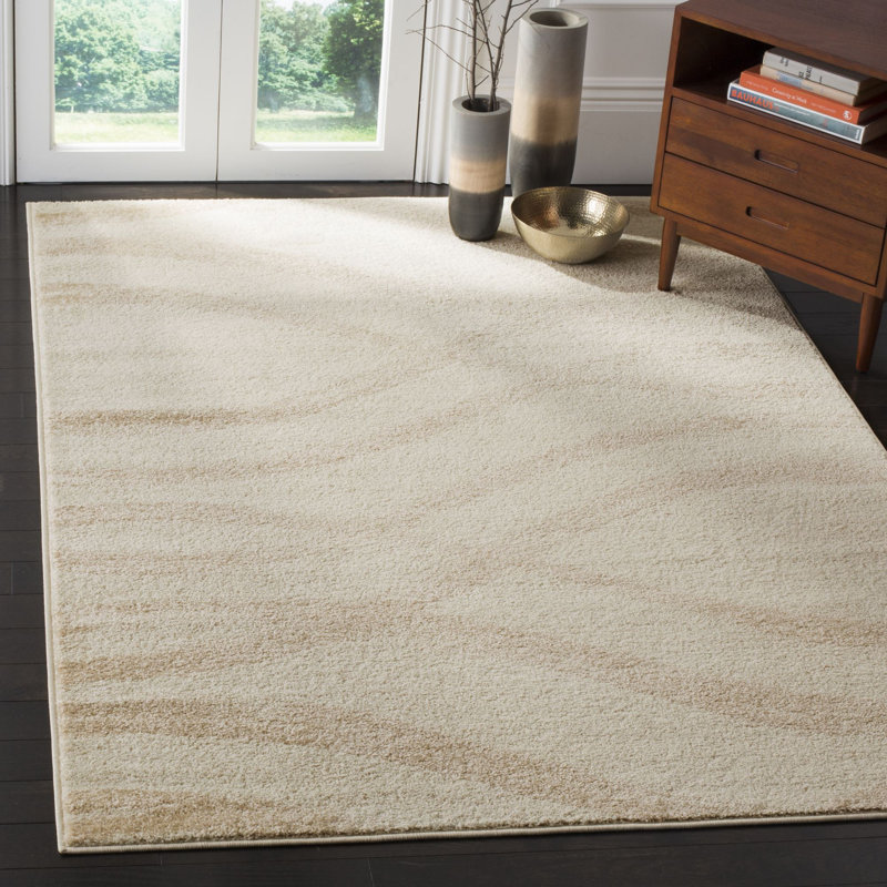 Tapis crème / champagne Shelva, Rectangle 9 pi x 12 pi