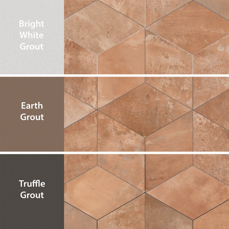 Argillos Hex Rhomboid 20-1/2 In. X 23-5/8 In. Porcelain Floor And Wall Tile