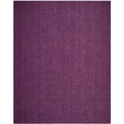 Natural Fiber Hand Woven Jute Solid Color Rug