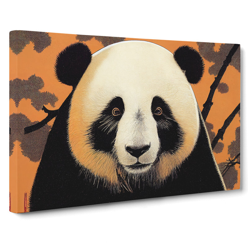 Blessed Panda - Wrapped Canvas, 50cm H x 76cm W x 3cm D