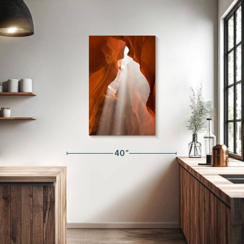 Alvord illuminé Antelope Canyon, H 36 po x l 24 po