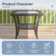 Valierius Durable Outdoor Side Table With UV-Resistant Wicker, And Tempered Glass - Ideal For Patios, Gardens, And Poolside Relaxation