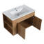 Meuble-lavabo de 30 pouces avec lavabo en céramique blanche et tablette ouverte ajustable (KD-PACKING)-1982539755