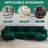 114" U Shaped Chenille Sectional Sofa with Chaise Ottoman and Gold Legs-817911001