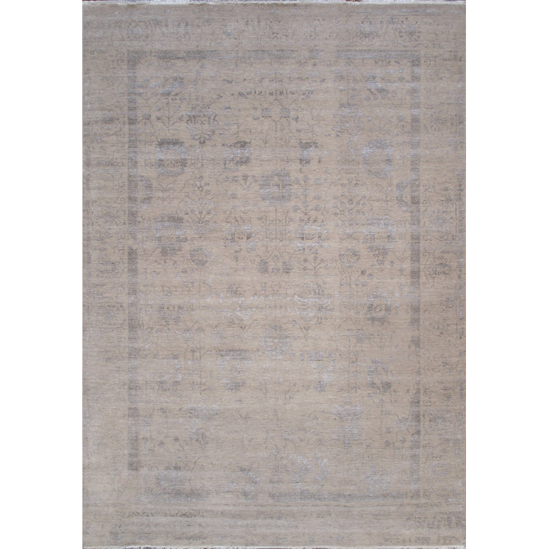 Transitional Silver/Gray Area Rug