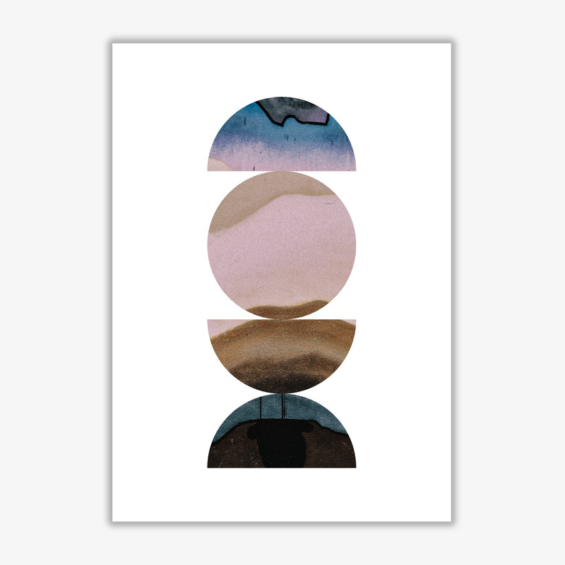 Abstract Circles - Print, No Frame, 42 cm H x 30 cm W x 1 cm D