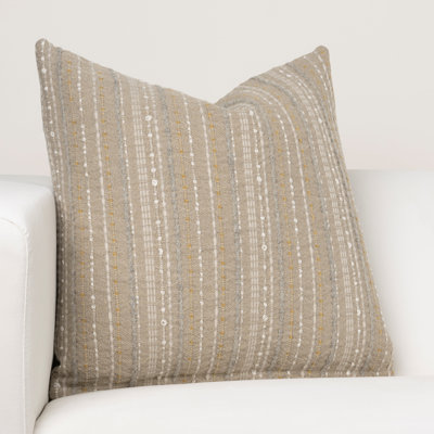 Hunting Lodge Embroidered Cotton Blend Throw Pillow