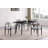 Stone Top Metal Base Dining Table-98536242