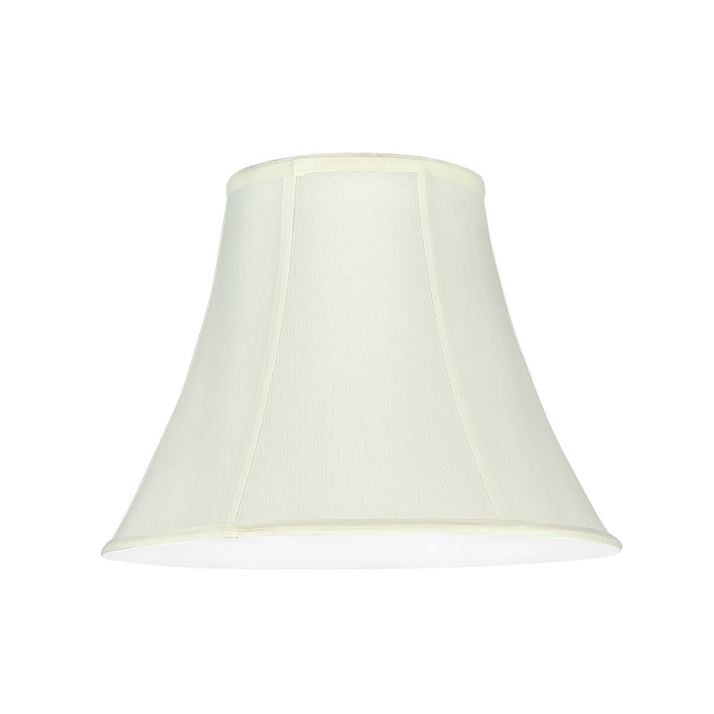 Abat-jour en coton à cloche de 7 po (Uno) de couleur blanc cassé