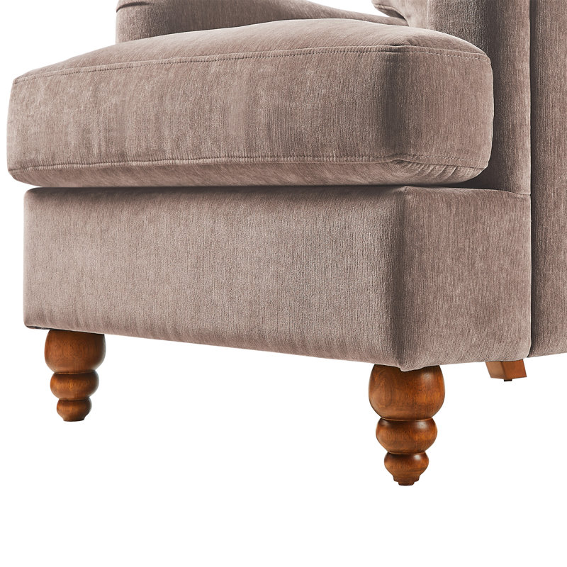 Chaise avec accoudoirs Candor, Brun