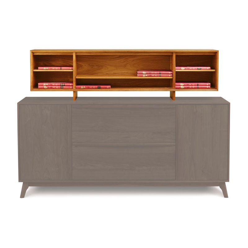 Catalina 60'' W Solid Wood Dining Hutch, Autumn Cherry