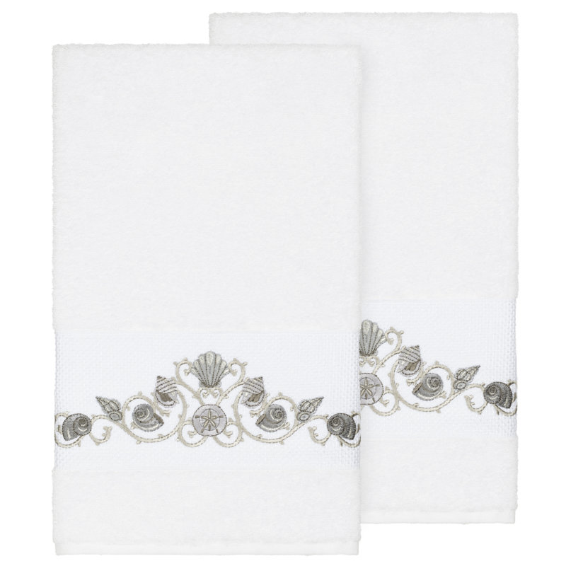 Bella Turkish Cotton Midweight Bath Towel, White