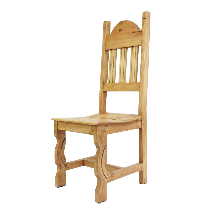 Fresno 18 " H Pine Solid Wood Side Chair, Brown