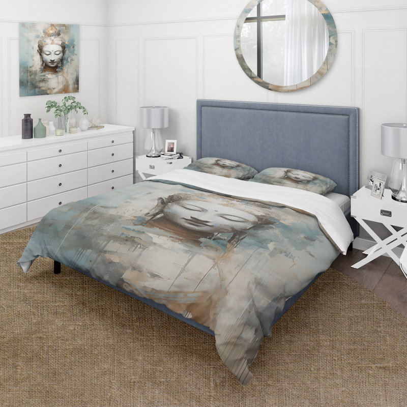 Ensemble de housse de couette Bouddhisme, Housse de couette très grand et 2 très grandes t
