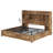 Sherell King Size Bed Frame with 4 Storage Drawers,Brown-100845097-100845098
