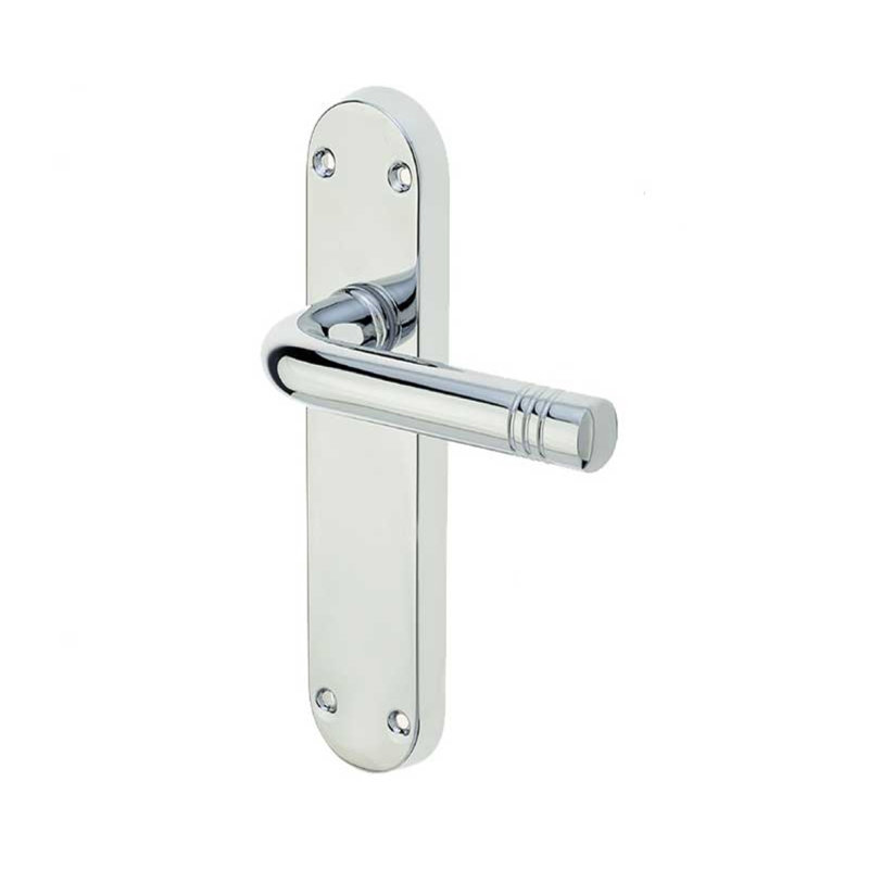 Porto Passage Door Handle, Polished Chrome