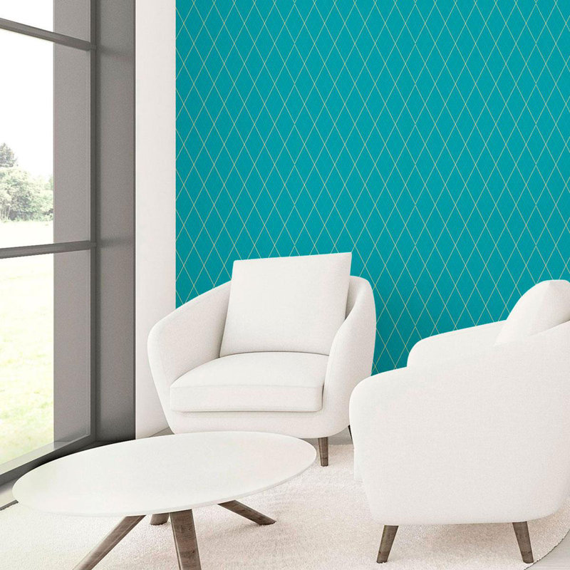 Rouleau de papier peint adhésif Tony-Lee Luxury, Indigo, L 8,5 pi x l 24 po