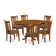 Lawanda 6 - Person Solid Wood Top Pedestal Dining Set