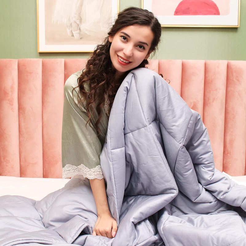 Housse et couette 100% coton, Housse de couette pour très grand lit, gris