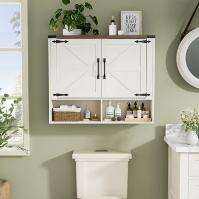 Armoire murale de salle de bain avec 2 portes