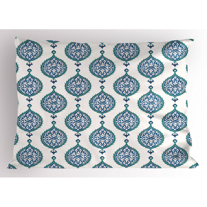 Taie décorative en microfibre de polyester bleu / bleu marine, Simple