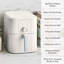 Friteuse à air Martha Stewart Slim de 6 pintes, revêtement antiadhésif en céramique, lin-134070389