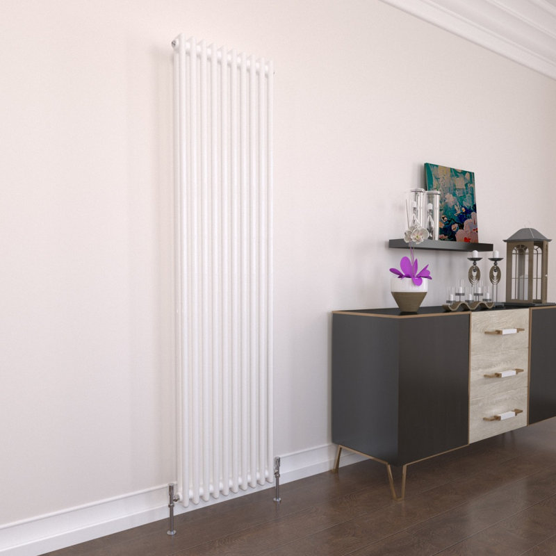 Traditional 2 3 Column Radiator Cast Iron Style Heating, White, 180cm H x 47cm W x 7cm D