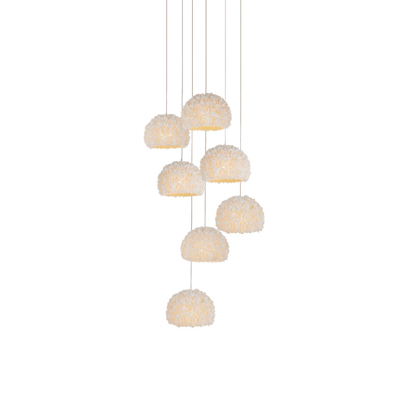 Virtu 7 - Light Cupertino/Painted Silver Pendant