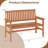 2-Person Patio Loveseat Garden Bench w/Slatted Backrest & Comfortable Armrests
