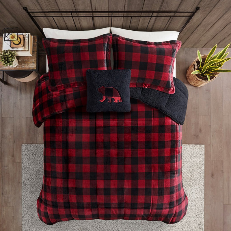 Très grand édredon très coloré, 102 po x 86 po, 2 taies décoratives, 1 coussin décoratif, lavable à la machine, avec housse